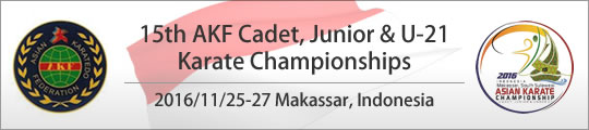 15th AKF Cadet, Junior & U-21 Karate Championships