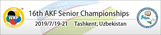 16th AKF​ Senior Championships 2019/7/19-21 Tashkent, Uzbekistan