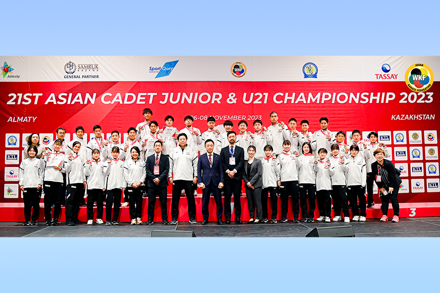 You are currently viewing 第21回アジアカデット、ジュニア&U21空手道選手権大会　日本選手団が２３個のメダル獲得